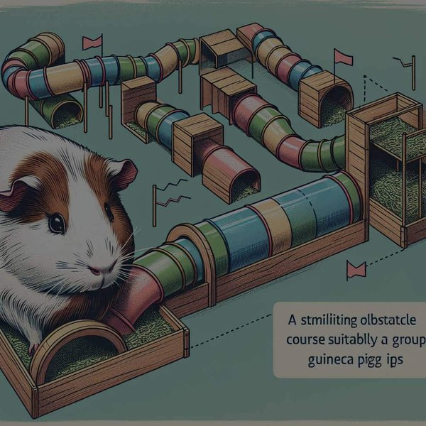 Comment concevoir un parcours d'obstacles stimulant pour un groupe de cochons d'Inde ?