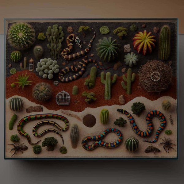 Quel substrat est le plus approprié pour le terrarium d'un serpent arc-en-ciel ?